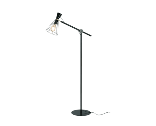 Lampadaire Christy noir 