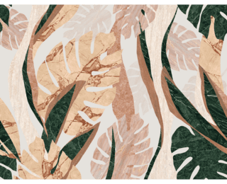 De Ninon panoramic wallpaper - Luxuriance XL W.384