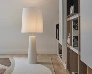 Cosiness white floor lamp