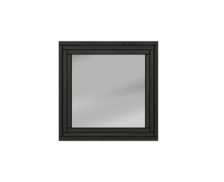 Addict square herringbone frame mirror