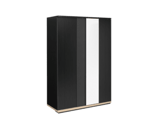 Urban wardrobe with 2 sliding doors