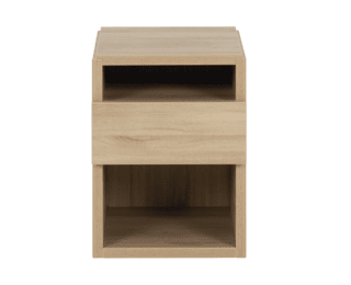 Mervent  bedside with 1 drawer and 2 compartments